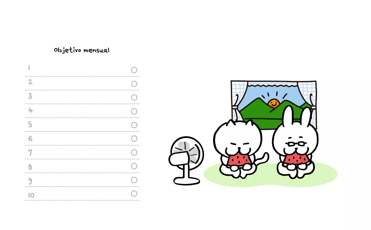 Calendario diario en marfil