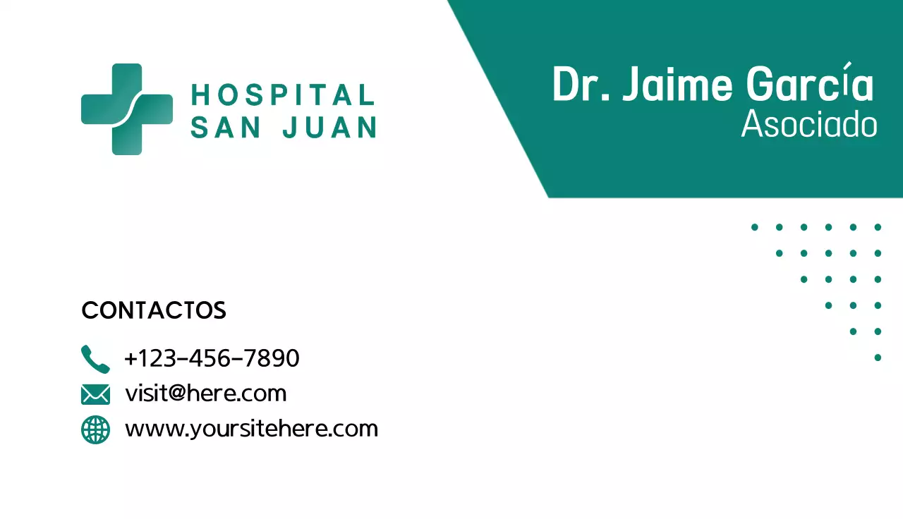 tarjeta sanitaria profesional verde