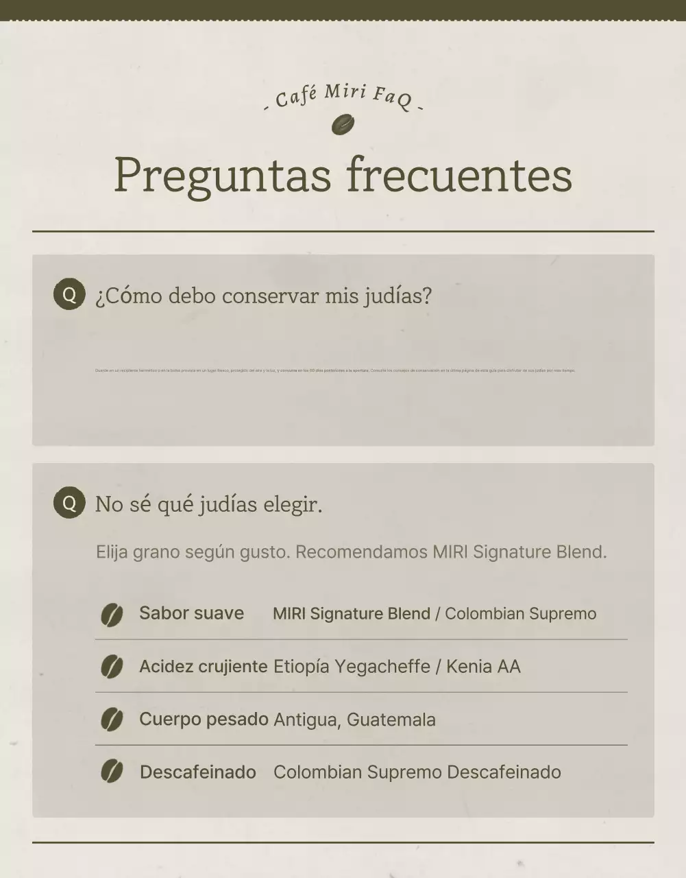 Promover la venta de granos de café vintage en azul claro y marrón