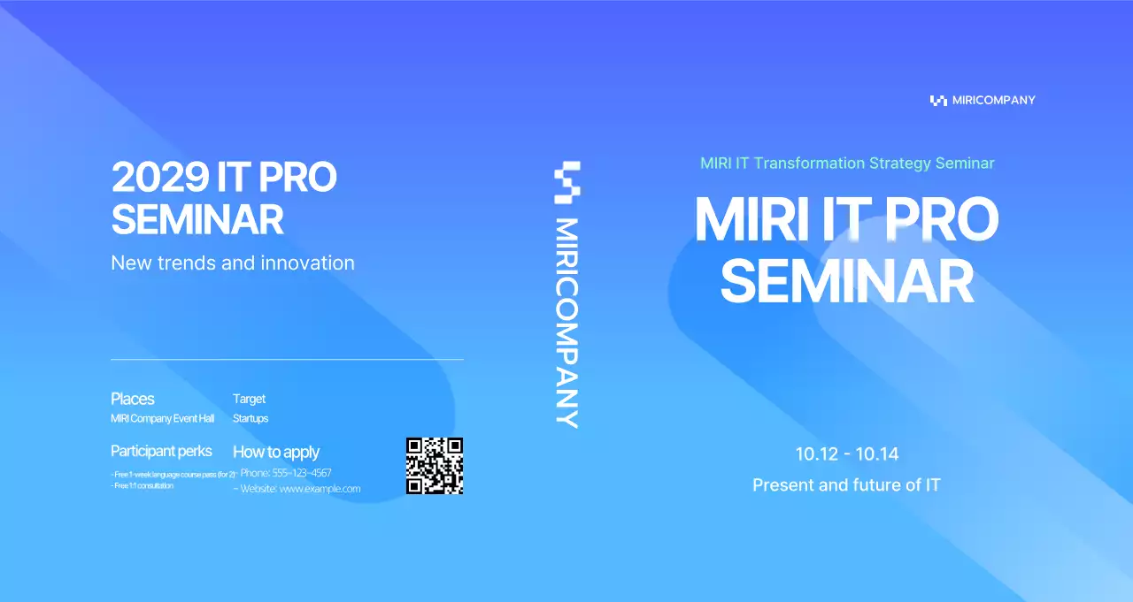 Announcing the Blue Modern IT Seminar