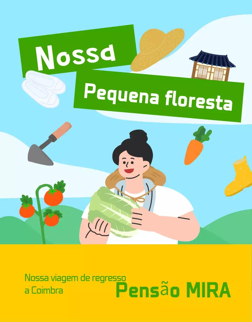 Promover experiências rurais em azul claro