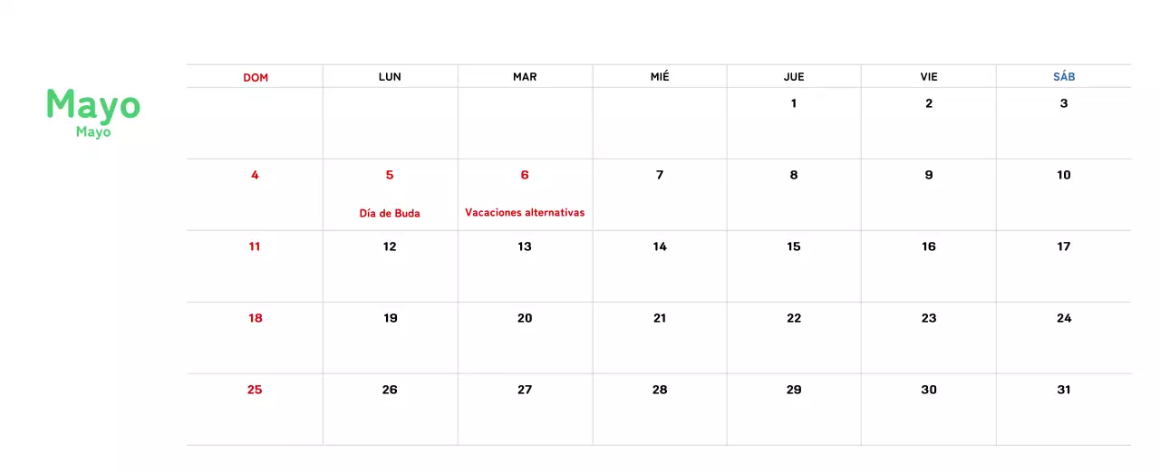 Calendario de Año Nuevo con cálidas ilustraciones