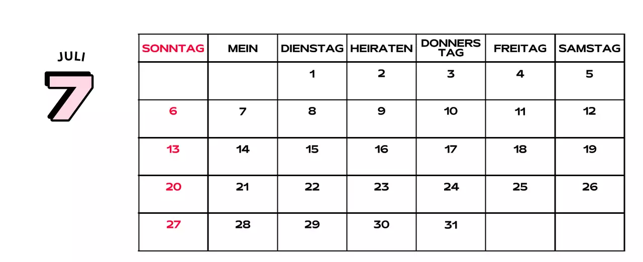 Bunte Kalender mit einer Vielzahl von Retro-Illustrationen