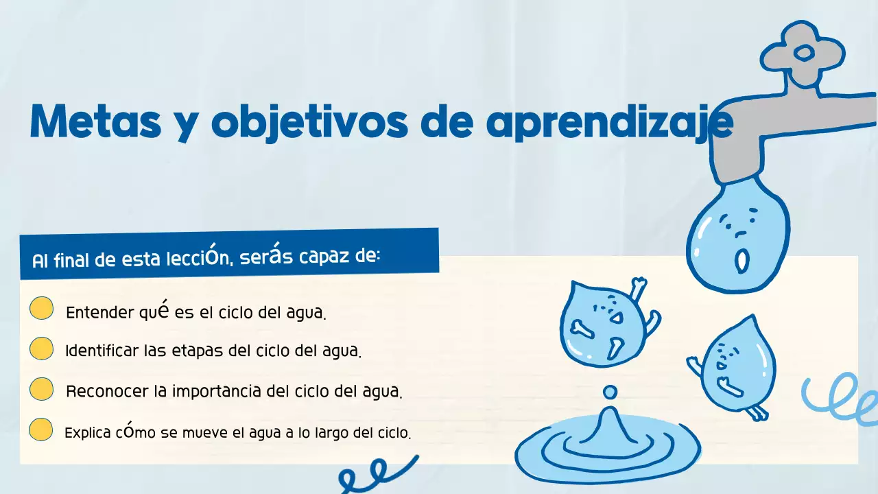 Azul Lindo Juguetón Clase de Ciencia Presentación para el Estudiante de la Escuela