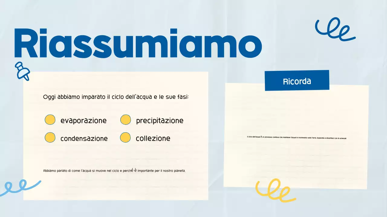 Blue Cute Playful Science Presentazione di classe per lo studente della scuola