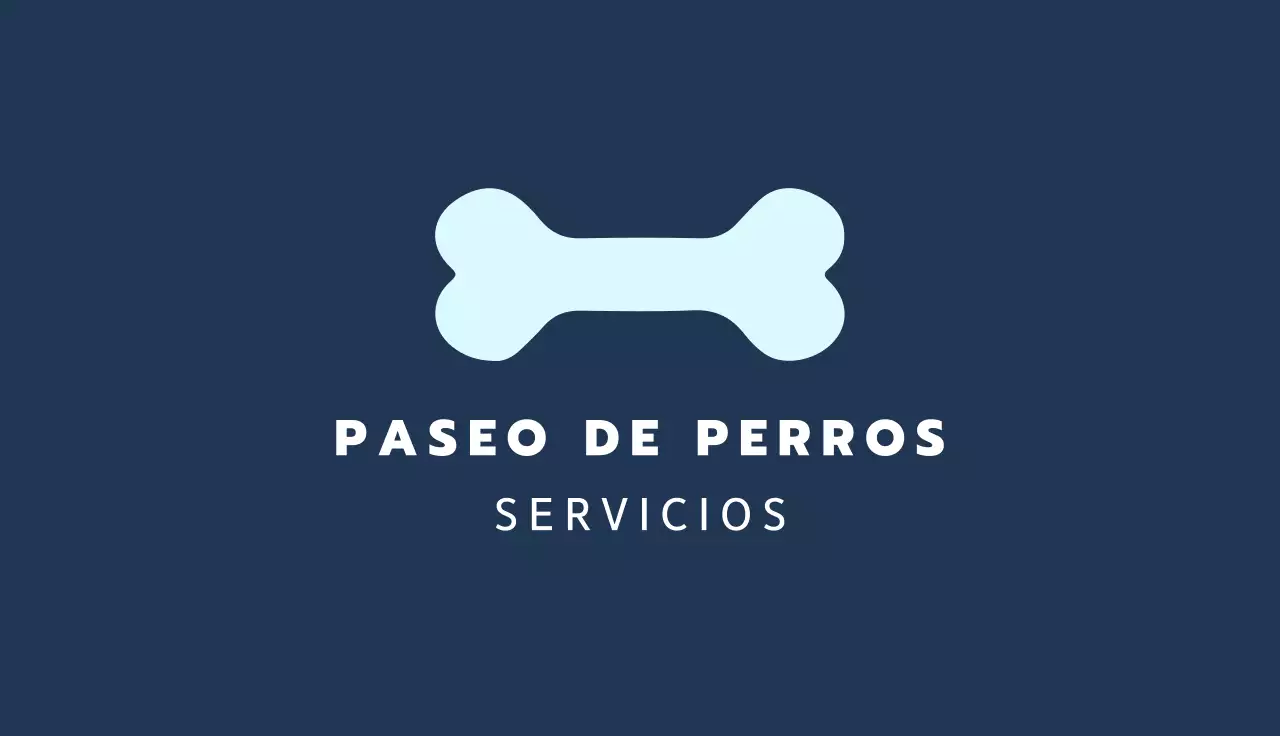 tarjeta de visita minimalista azul