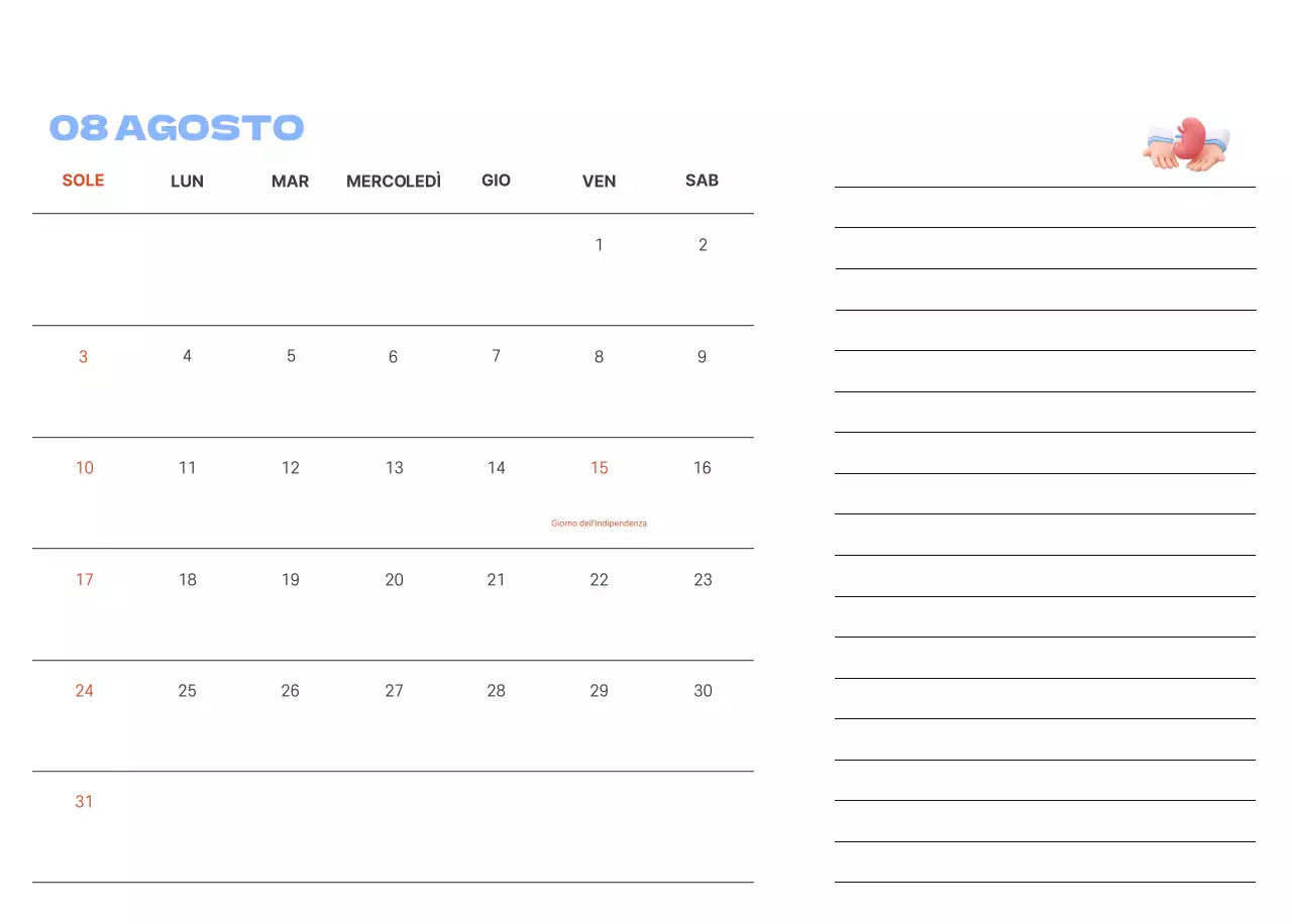 Un ospedale festivo con illustrazioni a tema salute e famiglia e accenti colorati