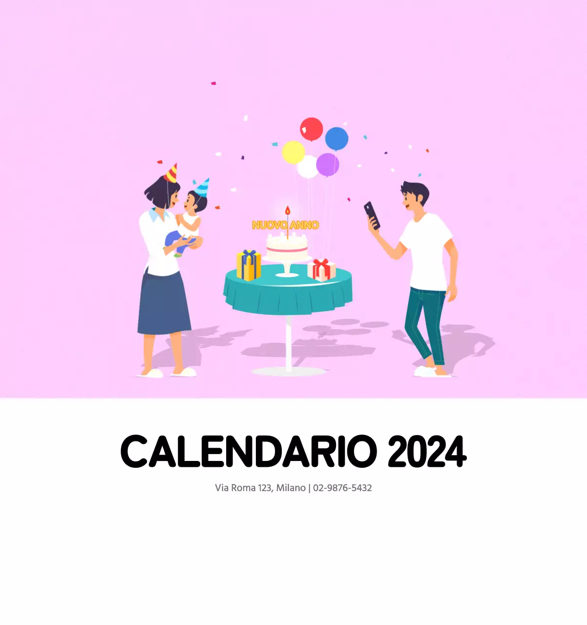 Concetto di illustrazione di famiglia multicolore