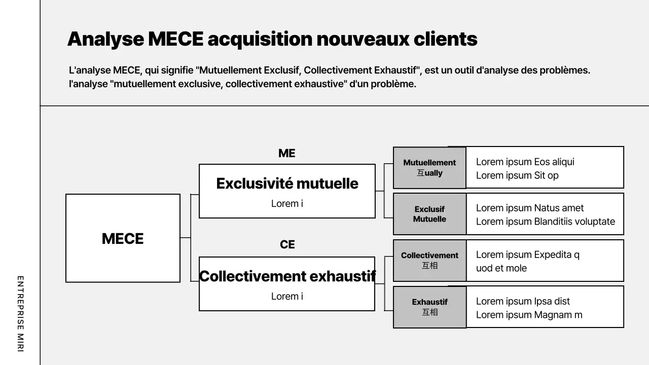 Plan d'affaires moderne gris