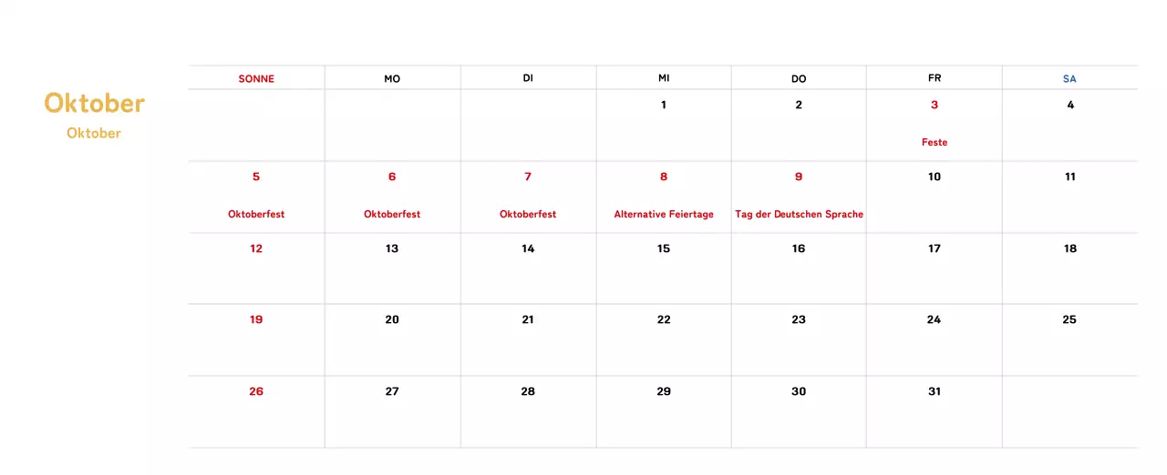 Neujahrskalender mit warmen Illustrationen