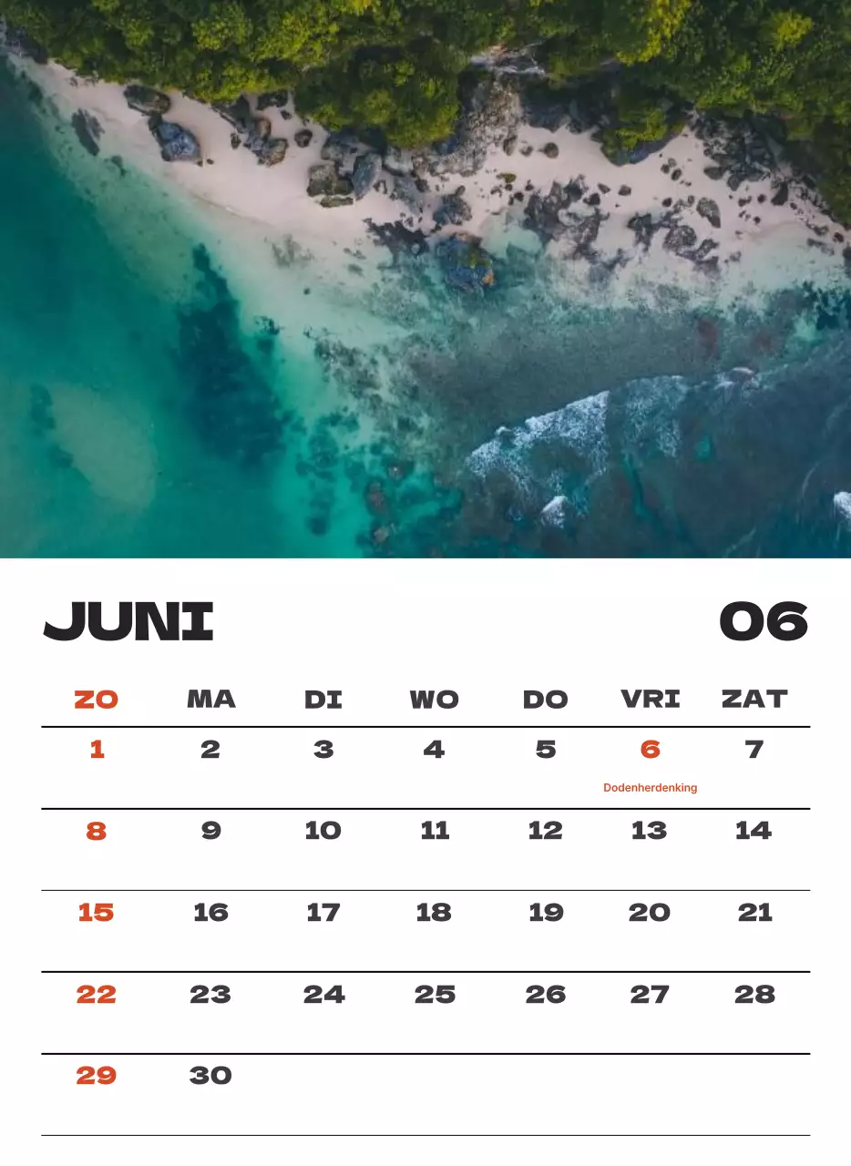 Hemels schone kalender