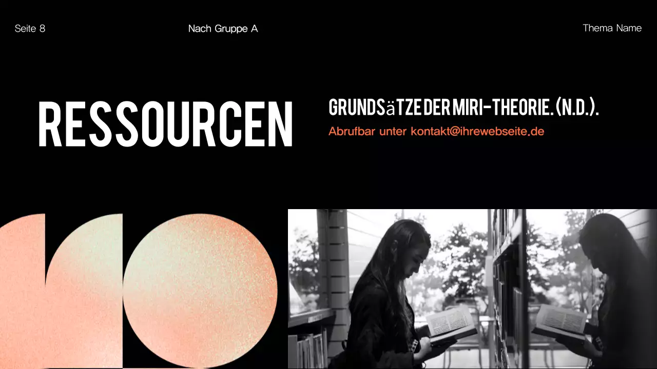 Orange Modern Group Projektübersicht Präsentation