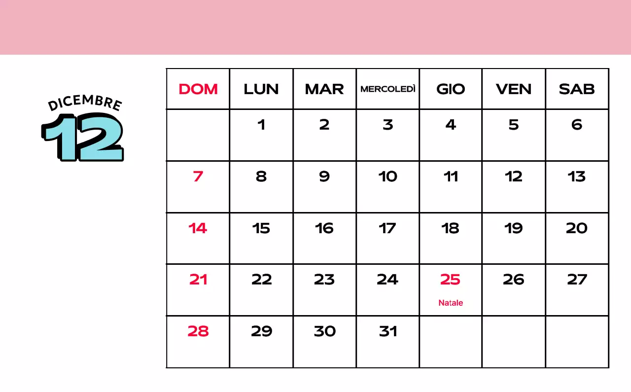 Calendari colorati con una varietà di illustrazioni retrò
