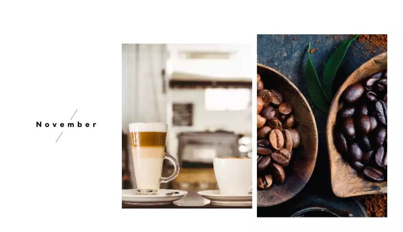 Een wit en bruin sentimenteel café