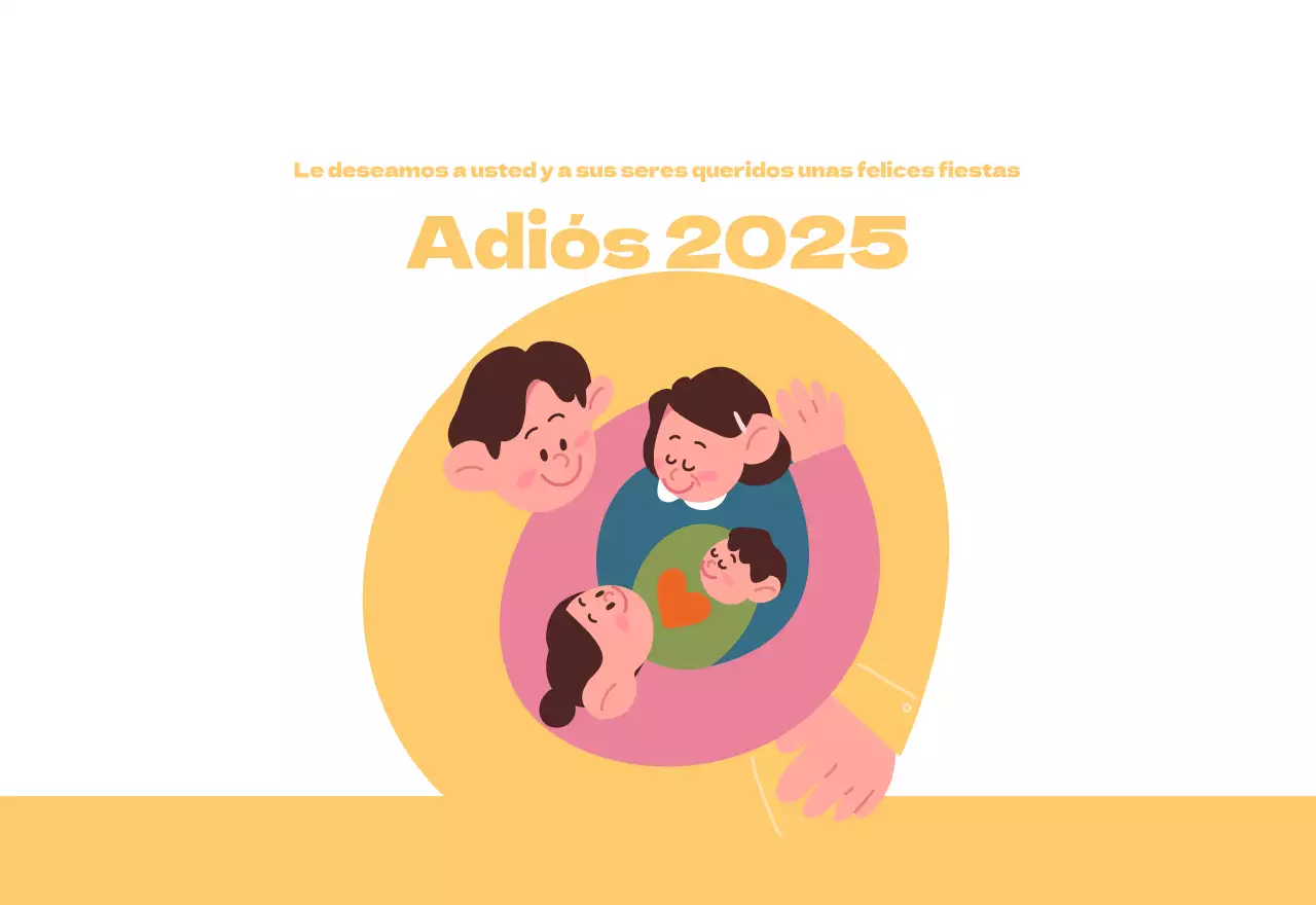 Un hospital festivo con ilustraciones de temática sanitaria y familiar y acentos de color