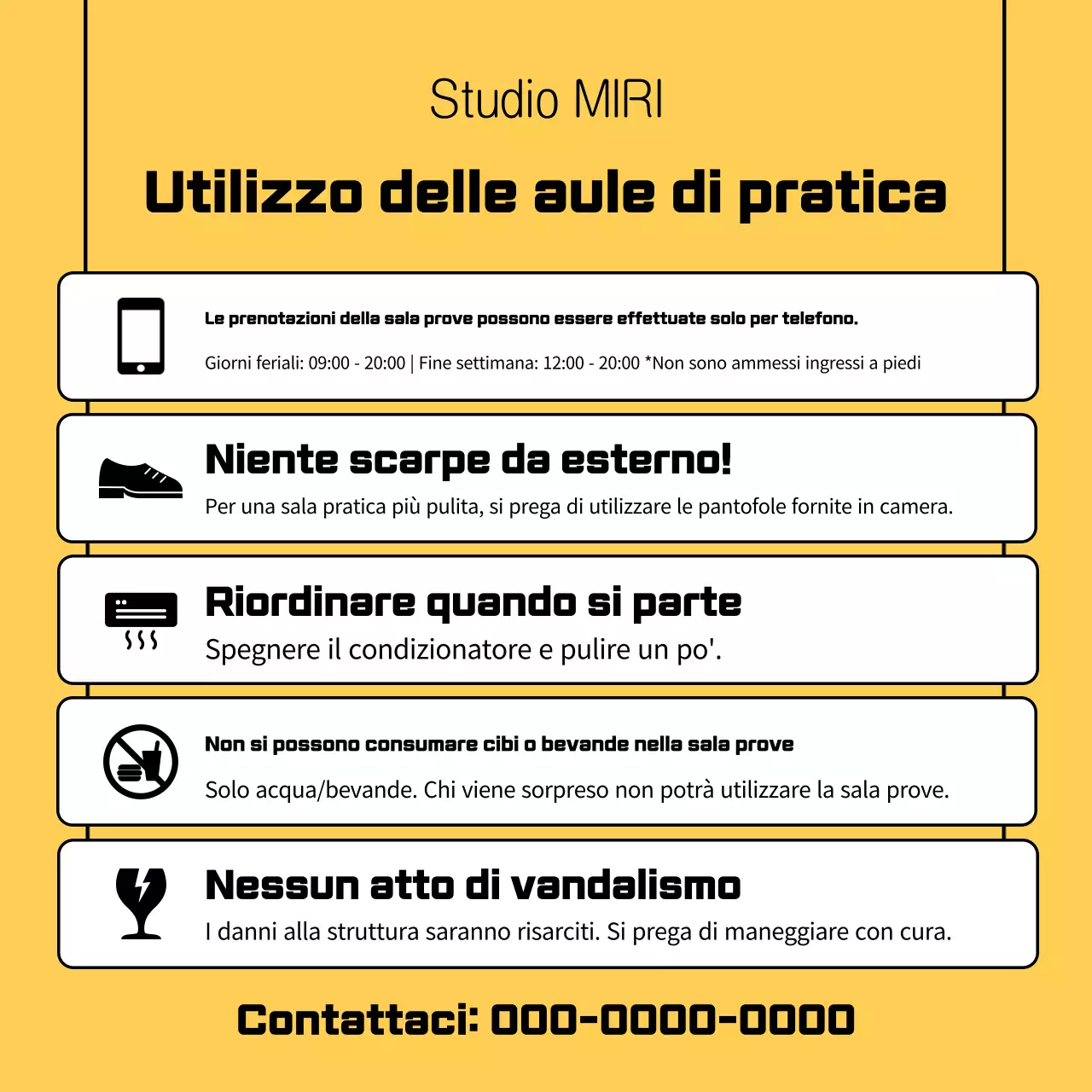 Guida semplice alla sala prove gialla