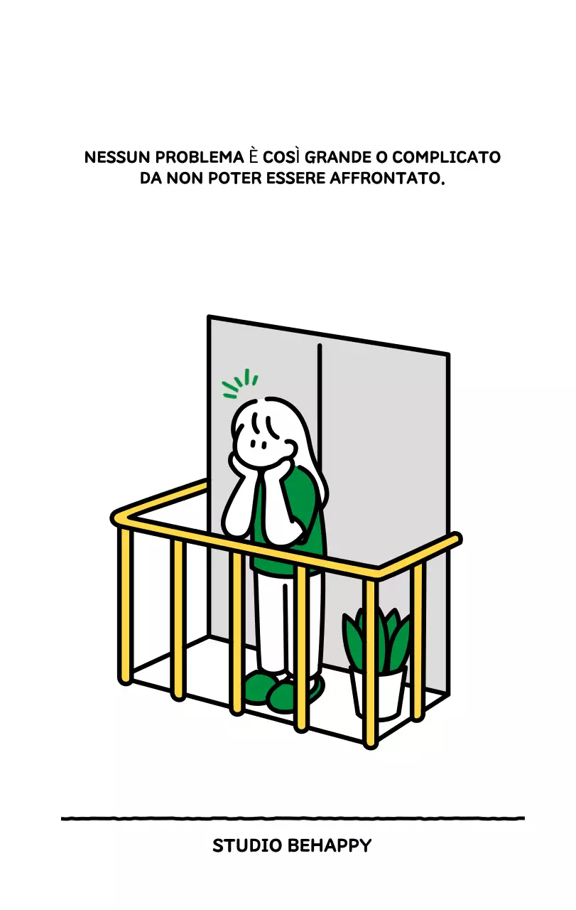 Calendario illustrato con un grazioso stile di linee