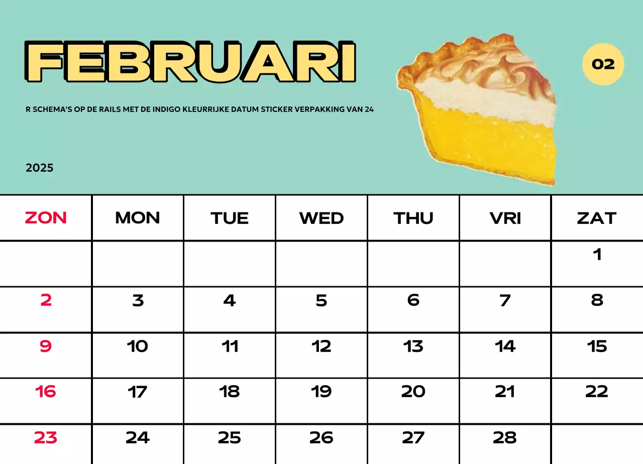 Kleurrijke kalenders met verschillende retro-illustraties
