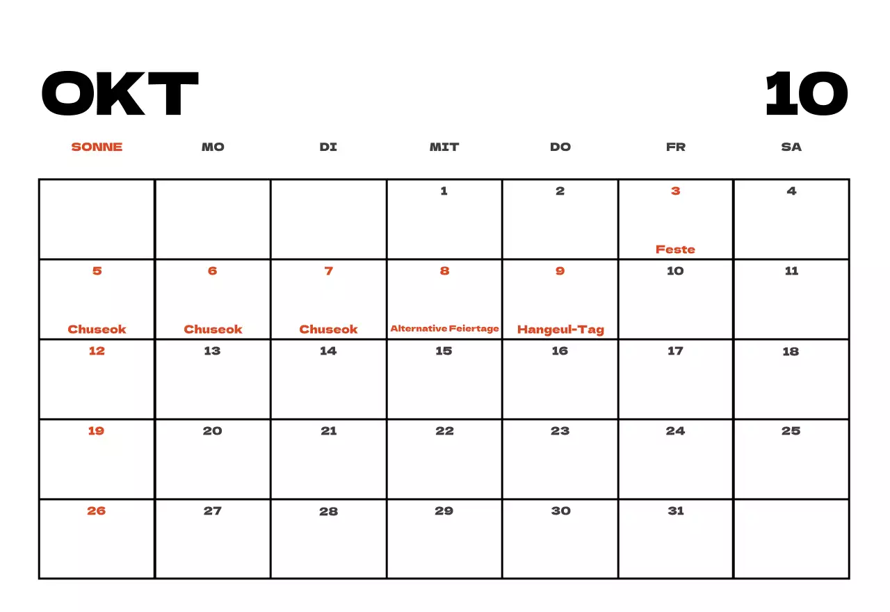 Himmel Foto sauber Kalender