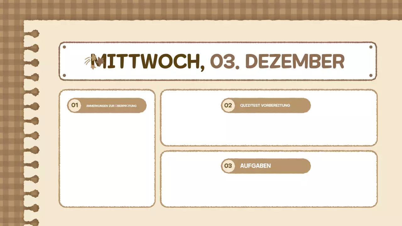 beige vintage class agenda