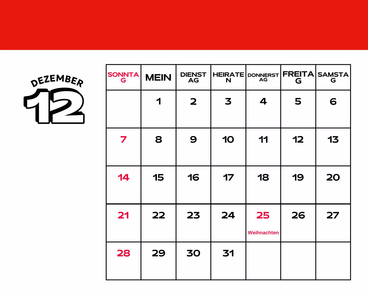 Bunte Kalender mit einer Vielzahl von Retro-Illustrationen