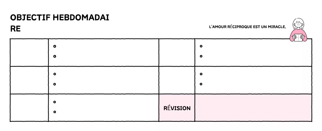 Calendrier illustré avec un joli style de lignes