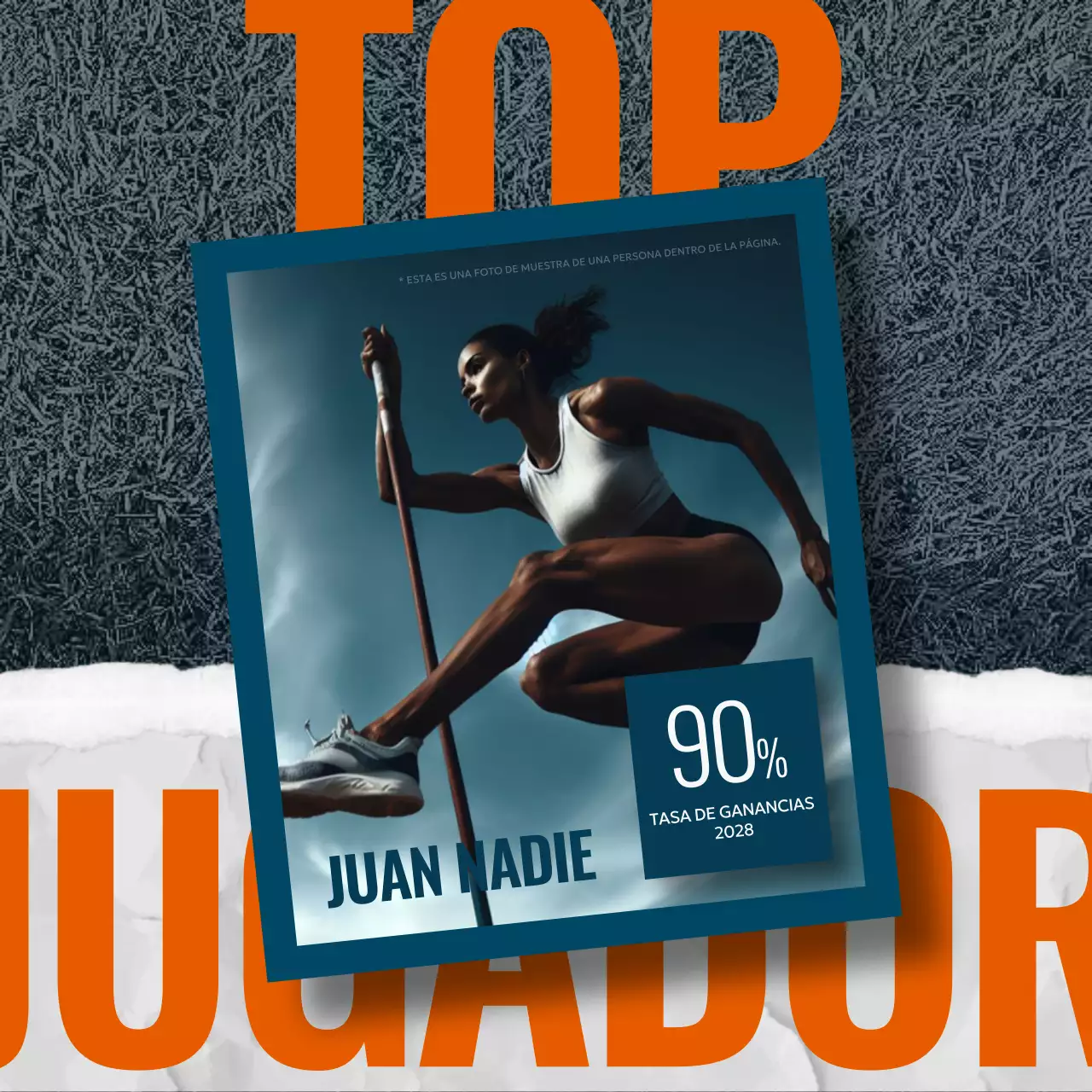 teal orange modern top player información