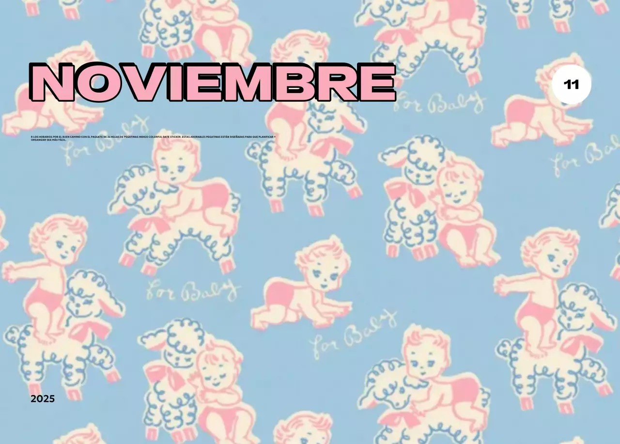 Coloridos calendarios con diversas ilustraciones retro