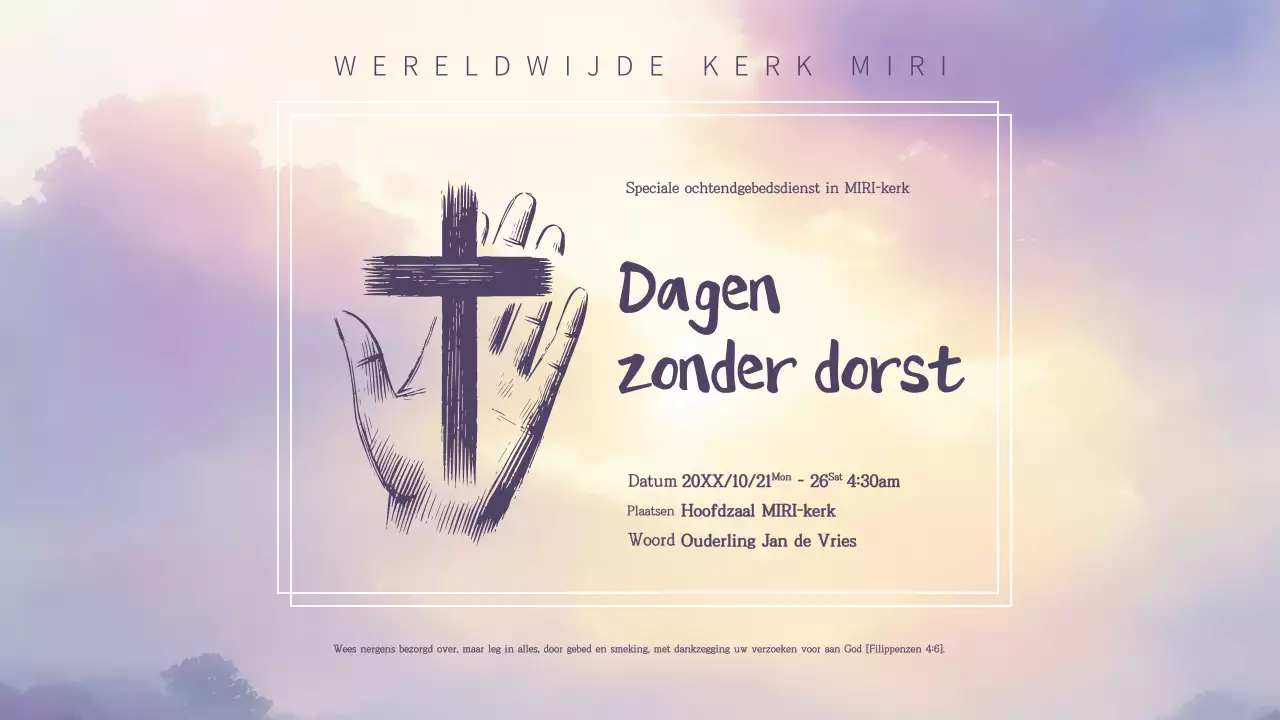 Mauve Eenvoudige Gebedsgids