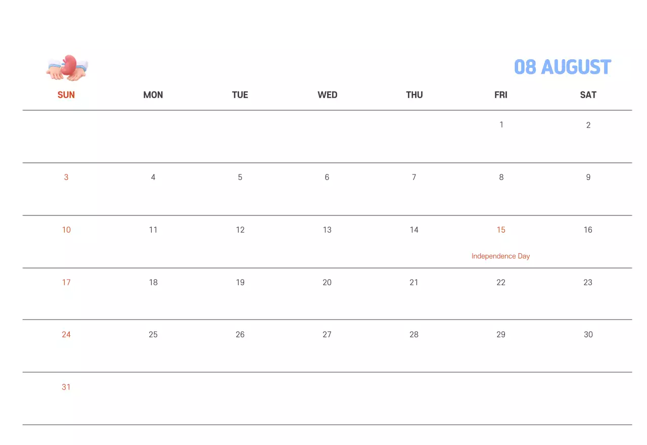 A holiday hospital with health and family themed illustrations and colorful accents