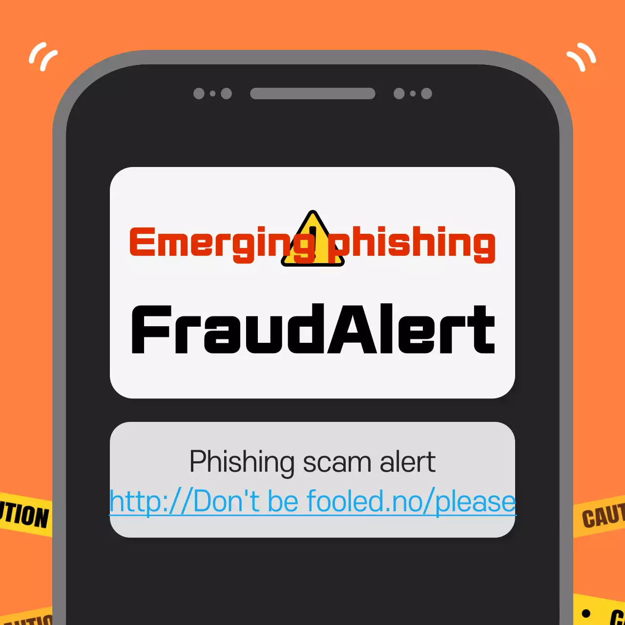 Orange Modern Phishing Guide Instagram Carousel