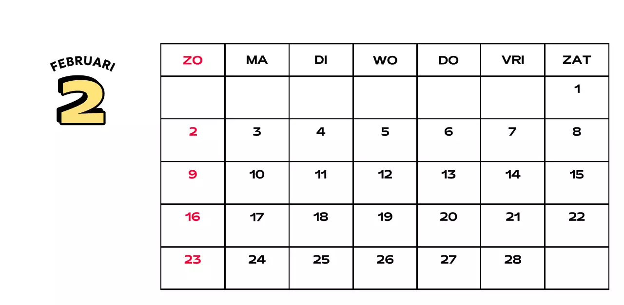 Kleurrijke kalenders met verschillende retro-illustraties