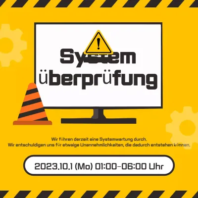 Gelbe Anleitung zur einfachen Systemüberprüfung