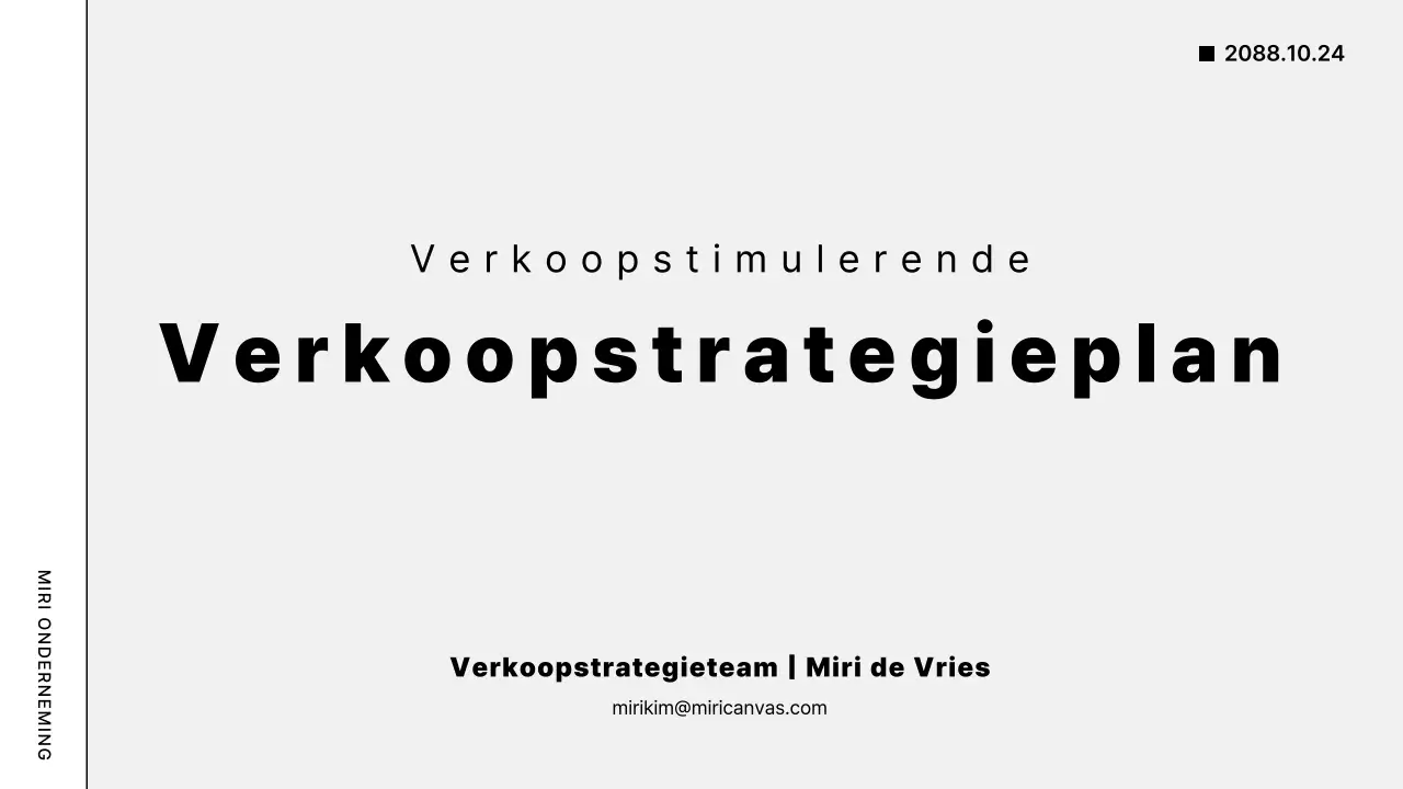 Grijs modern ondernemingsplan