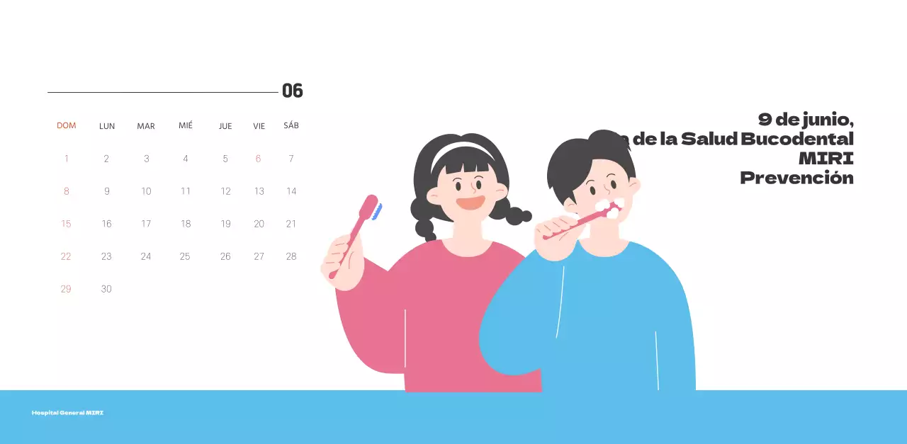 Un hospital festivo con ilustraciones de temática sanitaria y familiar y acentos de color