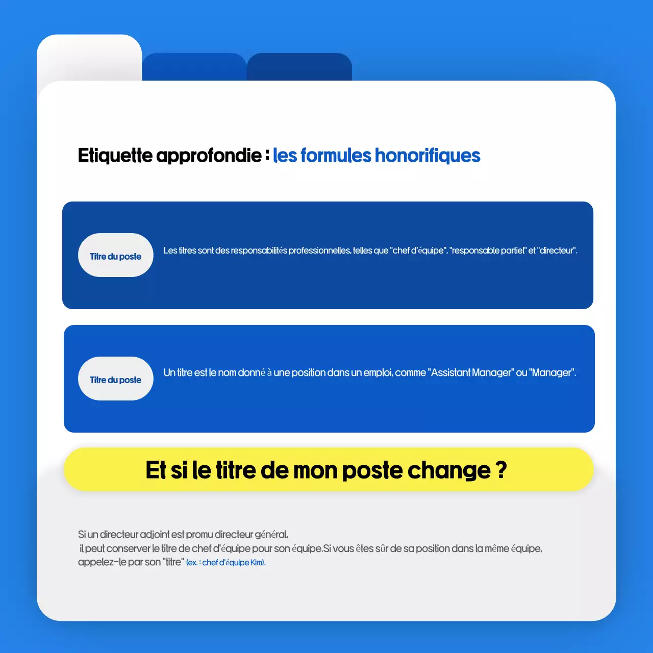 Ressources de formation aux bonnes manières sur le lieu de travail