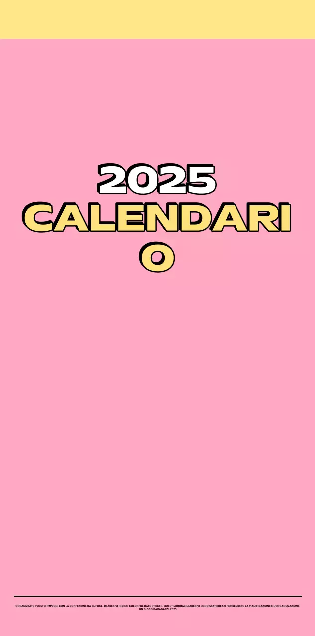 Calendari colorati con una varietà di illustrazioni retrò