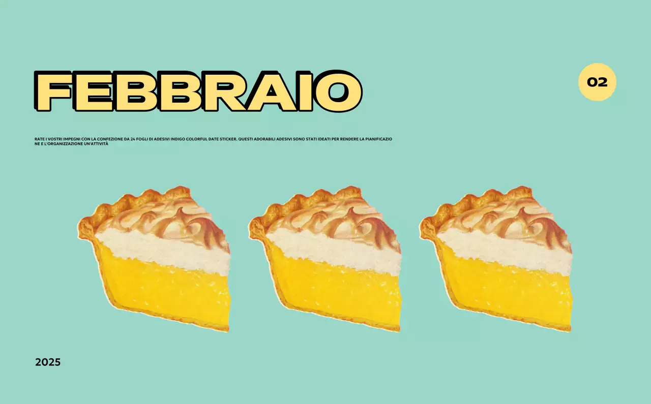 Calendari colorati con una varietà di illustrazioni retrò