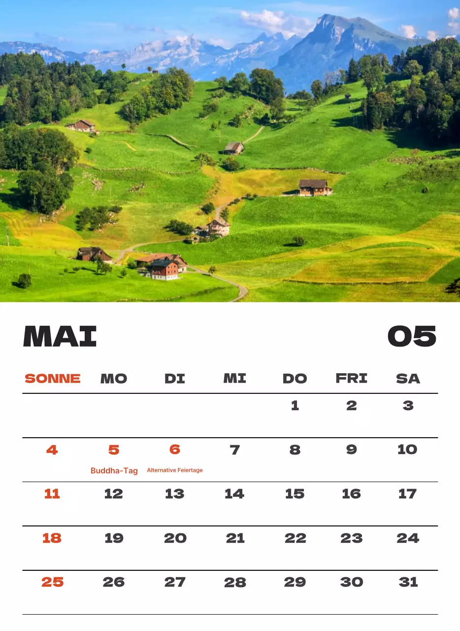 Himmel Foto sauber Kalender