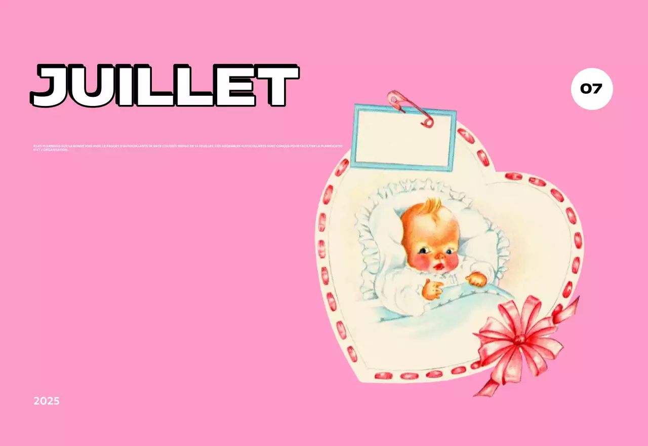 Calendriers colorés avec une variété d'illustrations rétro