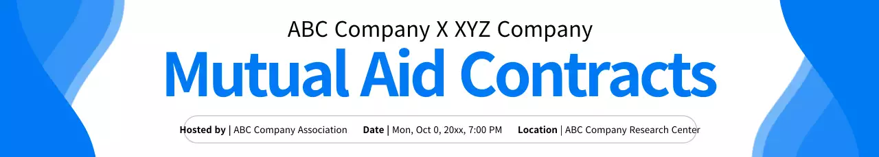 Banner de anúncio empresarial moderno azul