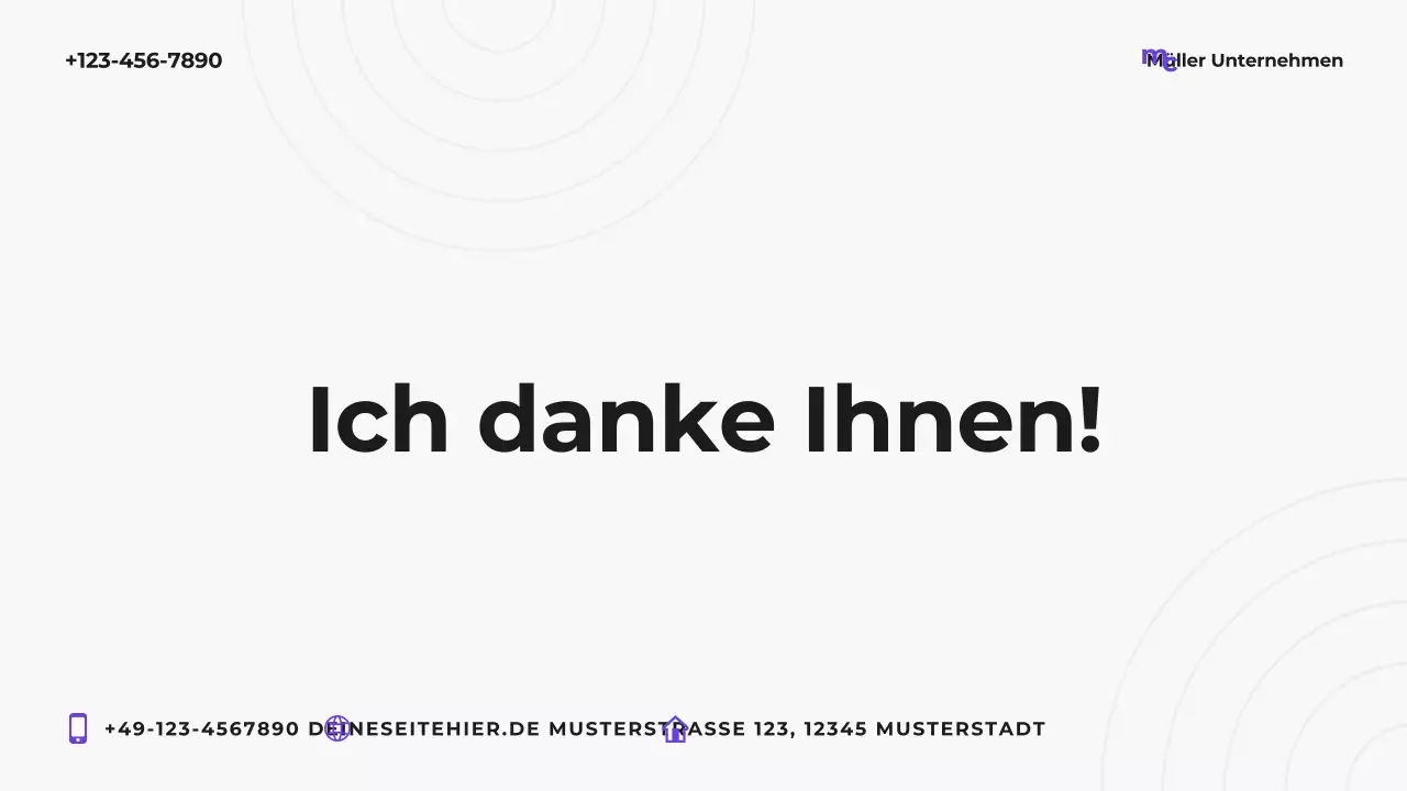 Lila moderner Marketingplan