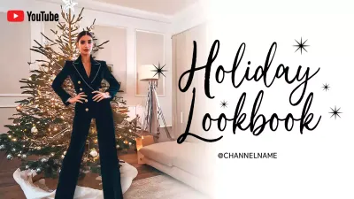 Black Elegant Holiday Guide YouTube Thumbnail