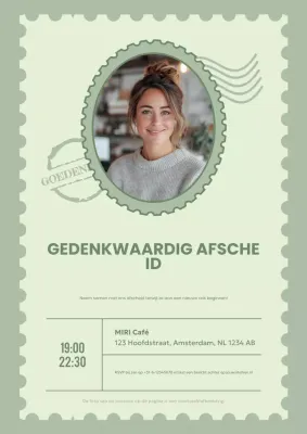 salie moderne afscheidsuitnodiging