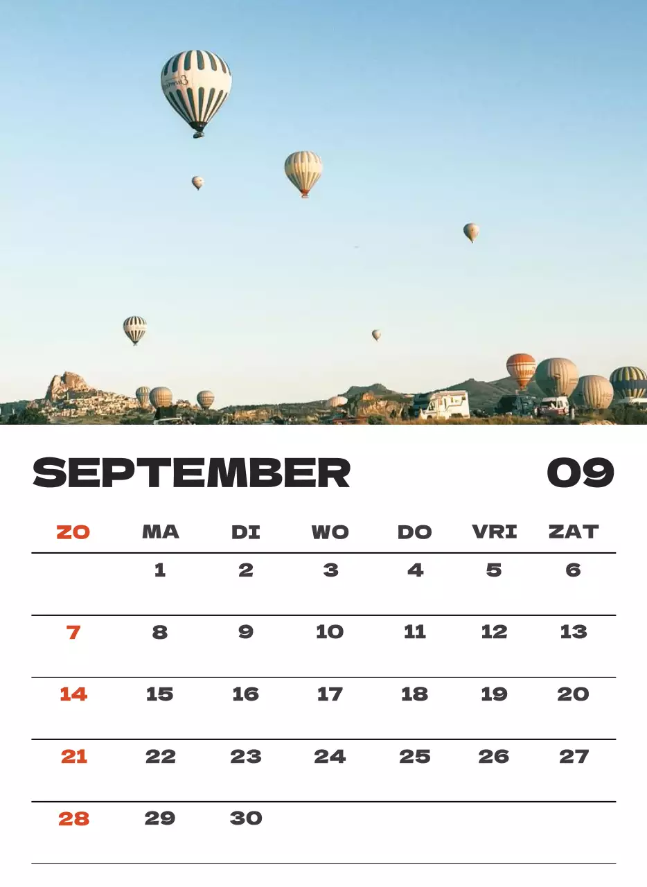 Hemels schone kalender