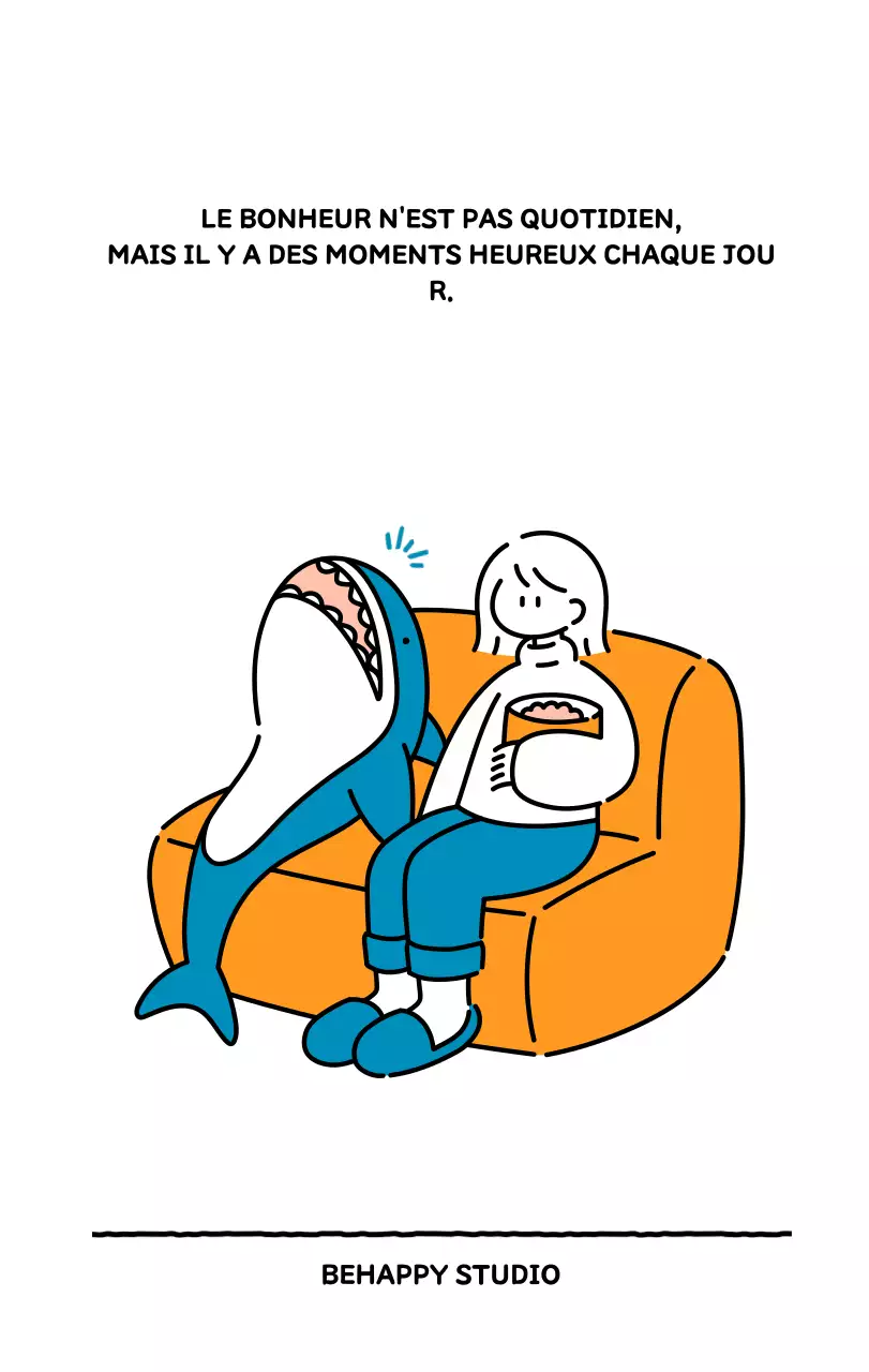 Calendrier illustré avec un joli style de lignes