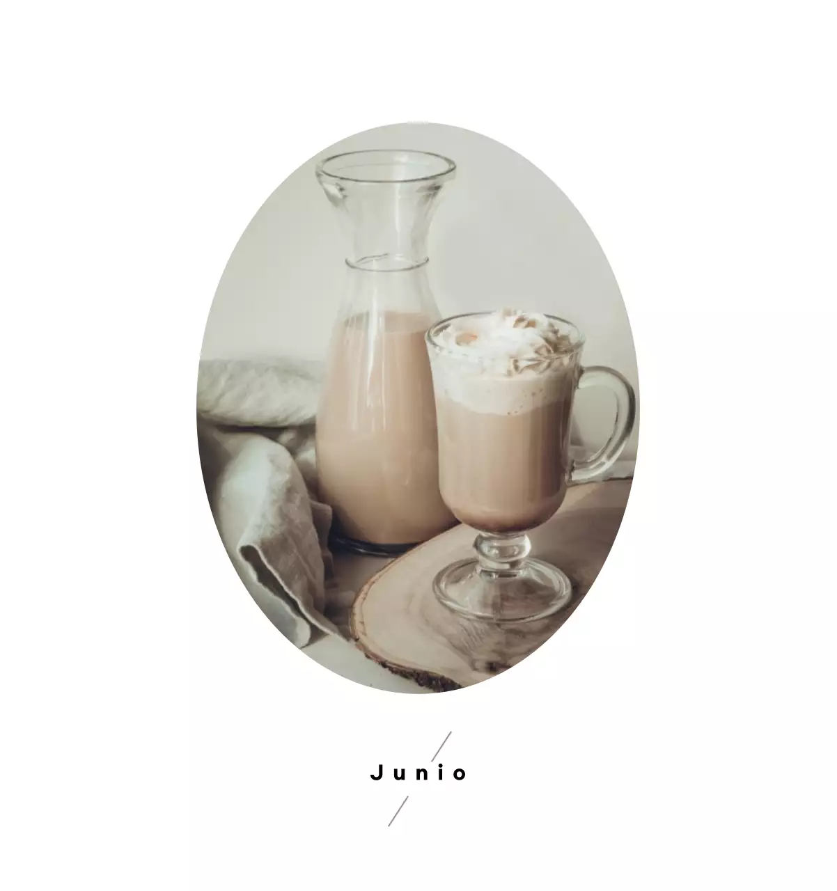 Calendario de café minimalista