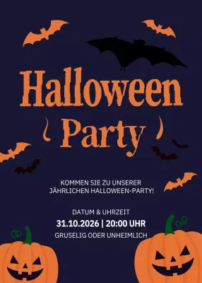 Navy Spooky Party Einladung
