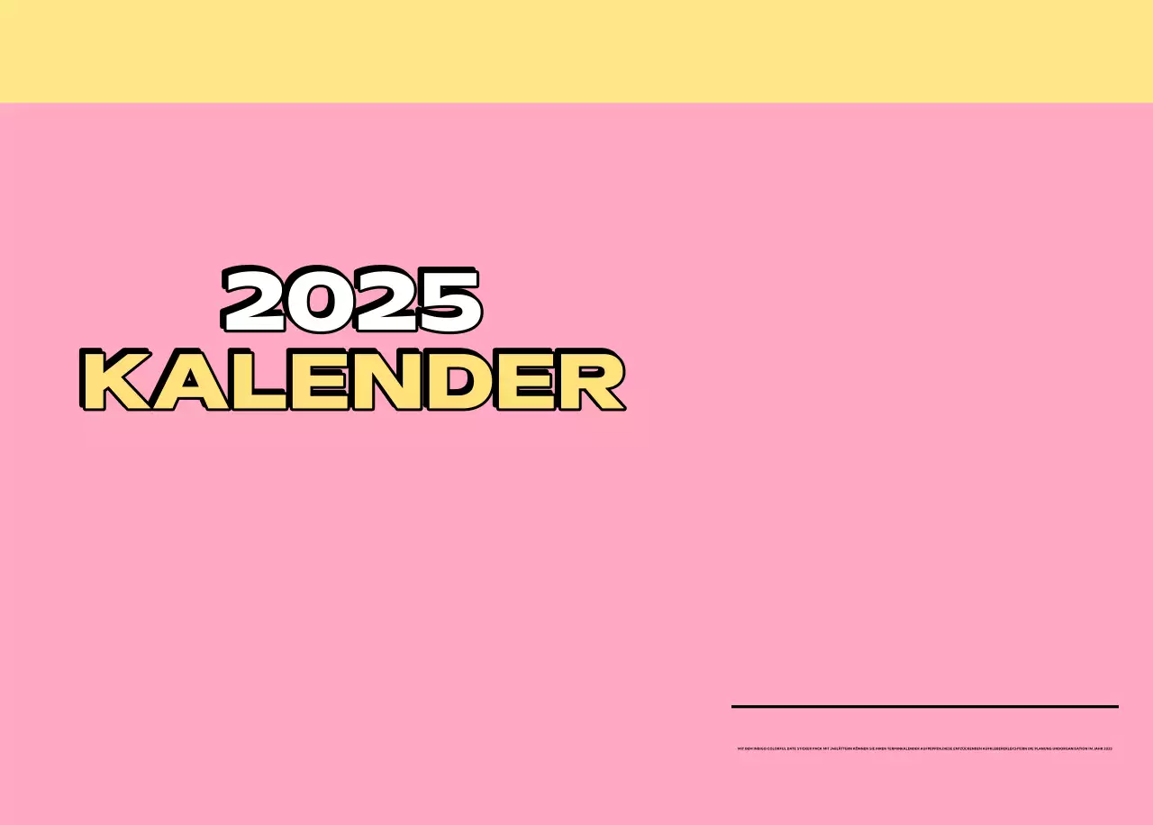 Bunte Kalender mit einer Vielzahl von Retro-Illustrationen