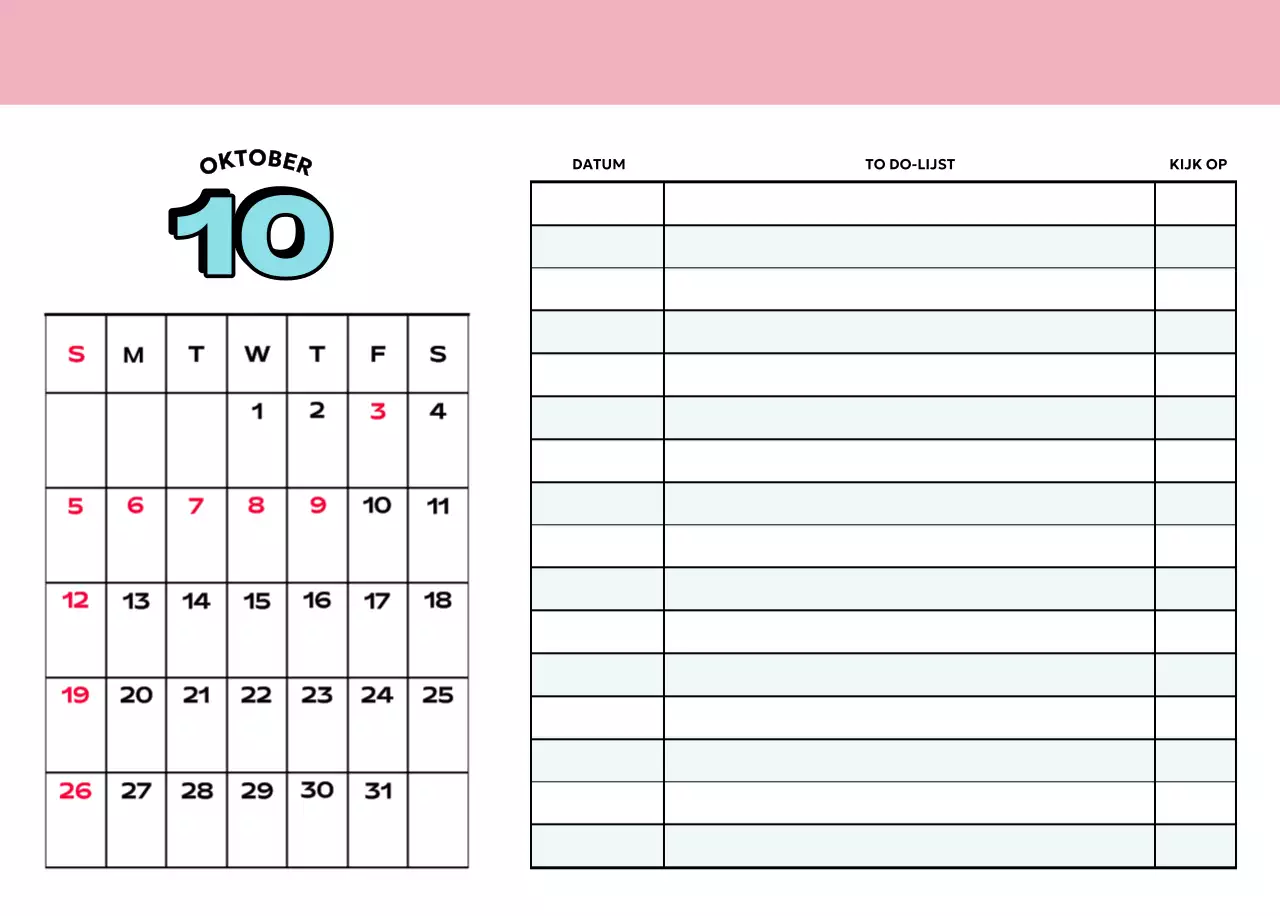 Kleurrijke kalenders met verschillende retro-illustraties